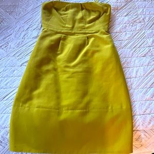 Women’s mustard color petite J.Crew dress